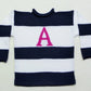 WIDE STRIPE TWO COLOR Personalized Knit Sweater | Devonknitwear