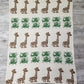 Knitted Giraffe Blanket