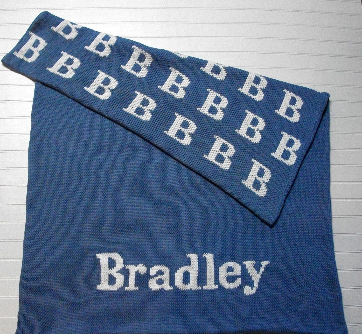 Letter Blanket with Name