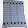 STAR REPEAT NAME BLANKET Personalized Baby Gift | Devonknitwear